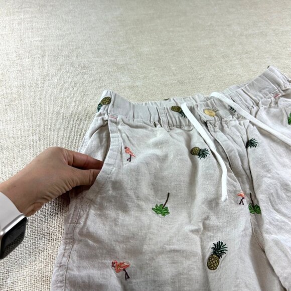 Tommy Bahama Men's SZ Small Flamingo Tango 100% Linen Short - Picture 2 of 8